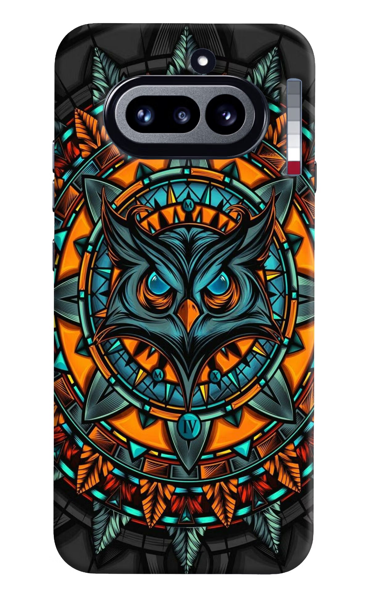 Angry Owl Art Nothing Phone 4a Hard Case Back Cover by Casekaro
