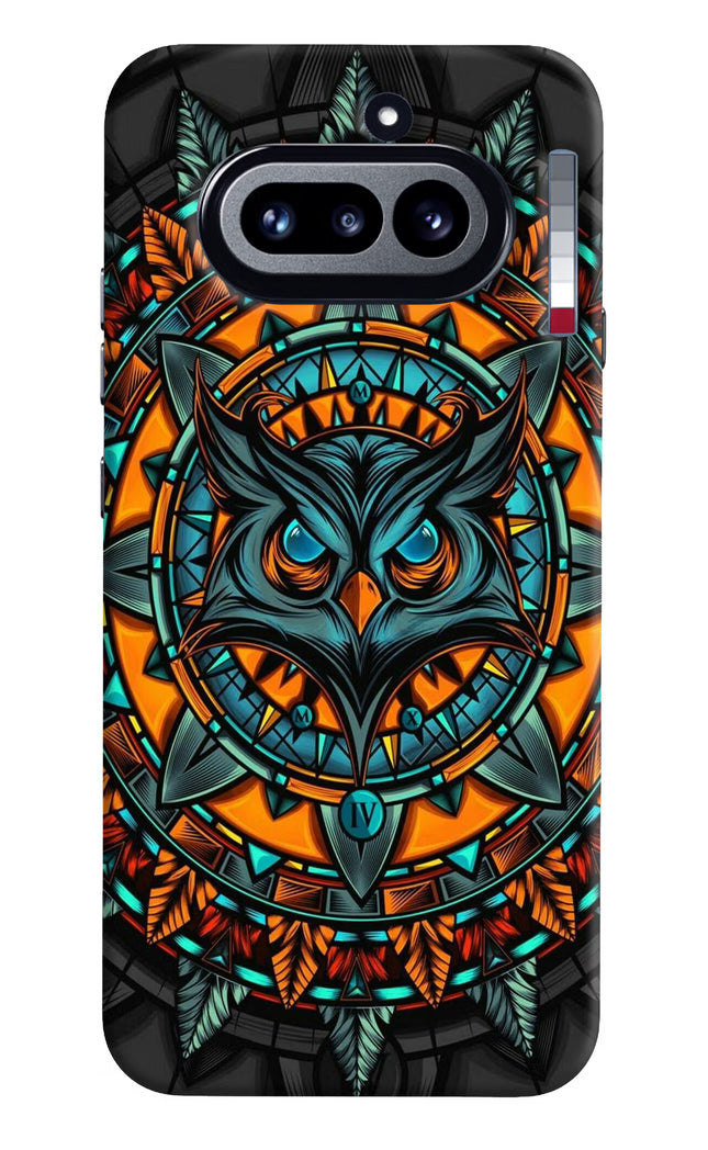 Angry Owl Art Nothing Phone 4a Hard Case Back Cover by Casekaro