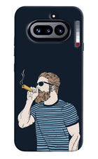 Smoking Nothing Phone 4a Hard Case Back Cover by Casekaro
