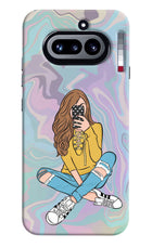 Selfie Girl Nothing Phone 4a Hard Case Back Cover by Casekaro