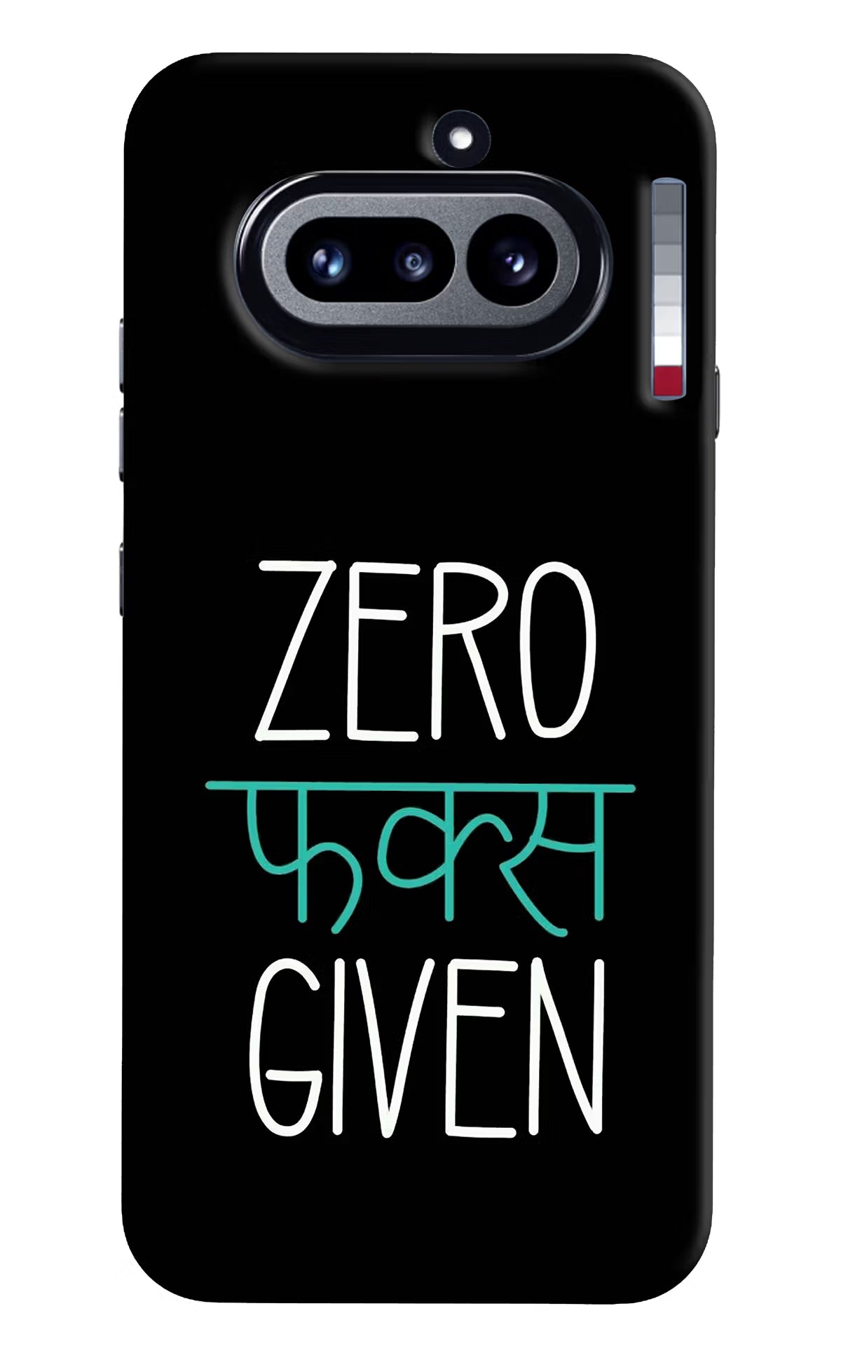 Zero Fucks Given Nothing Phone 4a Hard Case Back Cover by Casekaro