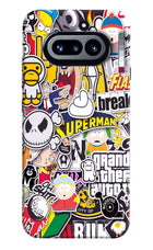 Sticker Bomb Nothing Phone 4a Hard Case Back Cover by Casekaro