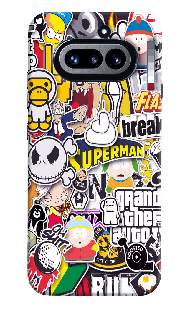 Sticker Bomb Nothing Phone 4a Hard Case Back Cover by Casekaro