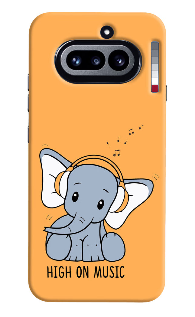 High On Music Nothing Phone 4a Hard Case Back Cover by Casekaro