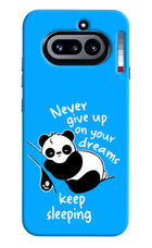 Keep Sleeping Nothing Phone 4a Hard Case Back Cover by Casekaro