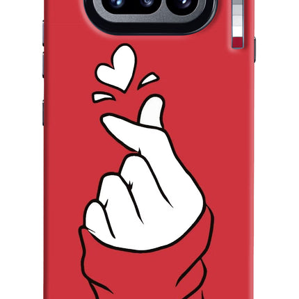 Korean Love Sign Nothing Phone 4a Hard Case Back Cover by Casekaro