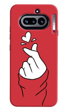 Korean Love Sign Nothing Phone 4a Hard Case Back Cover by Casekaro