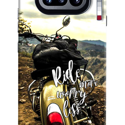 Ride More Worry Less Nothing Phone 4a Hard Case Back Cover by Casekaro