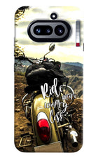 Ride More Worry Less Nothing Phone 4a Hard Case Back Cover by Casekaro