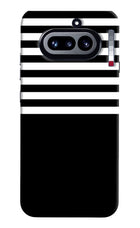 Black and White Print Nothing Phone 4a Hard Case Back Cover by Casekaro