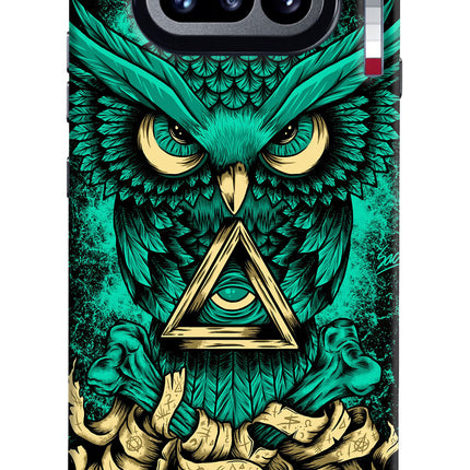 Green Owl Nothing Phone 4a Hard Case Back Cover by Casekaro