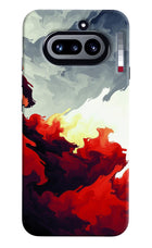 Fire Cloud Nothing Phone 4a Hard Case Back Cover by Casekaro