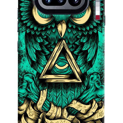 Green Owl Nothing Phone 4a Hard Case Back Cover by Casekaro