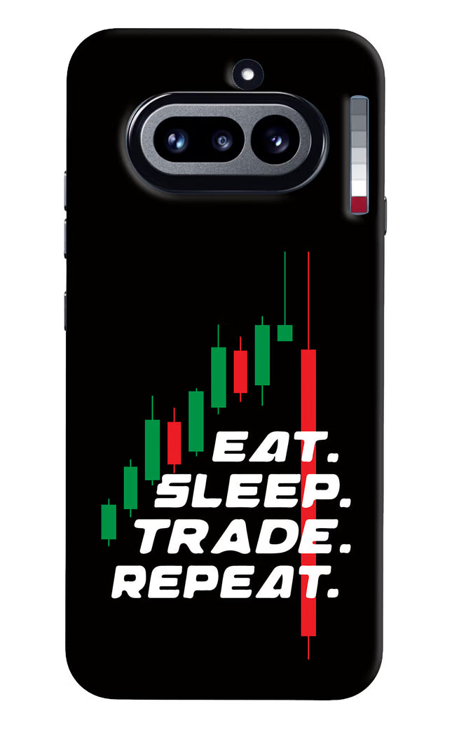 Eat Sleep Trade Repeat Nothing Phone 4a Hard Case Back Cover by Casekaro