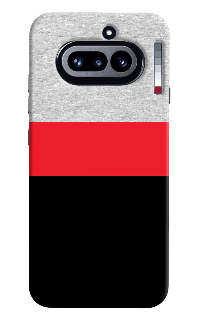 Tri Color Pattern Nothing Phone 4a Hard Case Back Cover by Casekaro