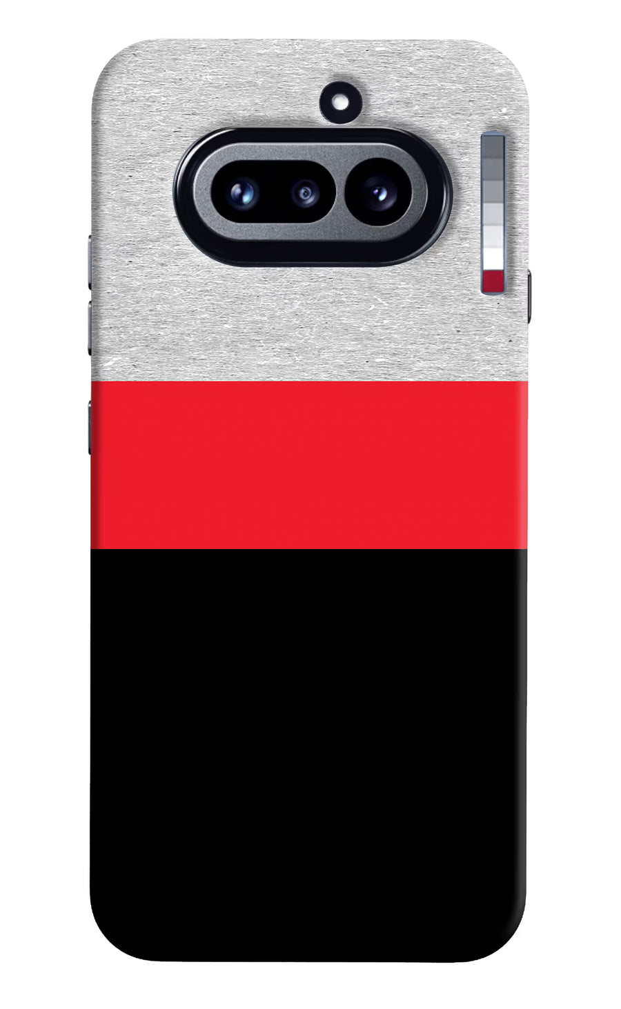 Tri Color Pattern Nothing Phone 4a Back Cover, Hard case
