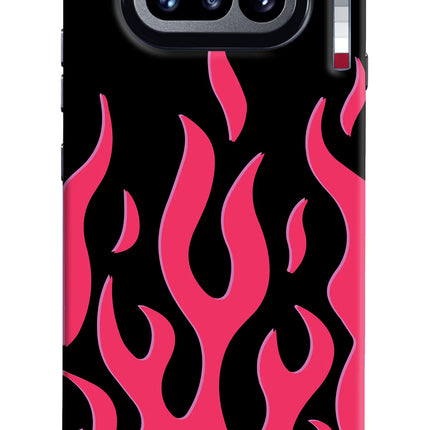 Fire Flames Nothing Phone 4a Hard Case Back Cover by Casekaro