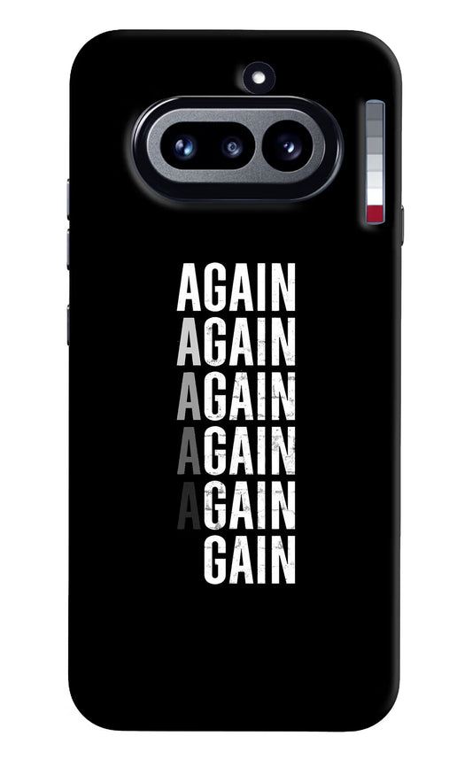 Again Again Gain Nothing Phone 4a Hard Case Back Cover by Casekaro