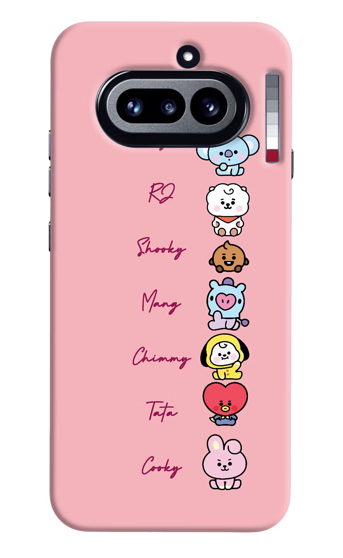 BTS names Nothing Phone 4a Hard Case Back Cover by Casekaro