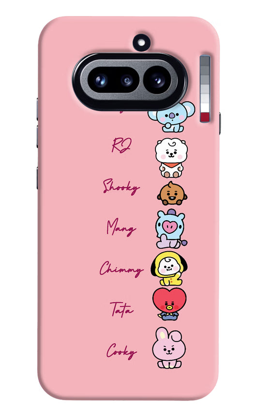 BTS names Nothing Phone 4a Hard Case Back Cover by Casekaro