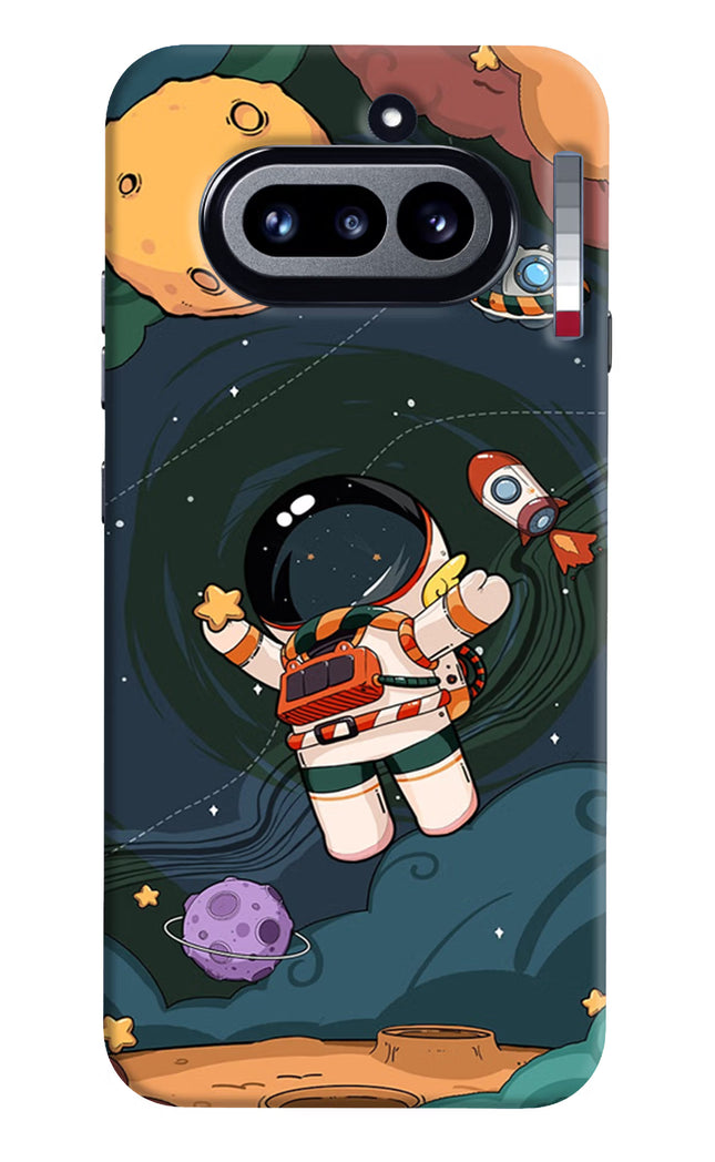 Cartoon Astronaut Nothing Phone 4a Hard Case Back Cover by Casekaro