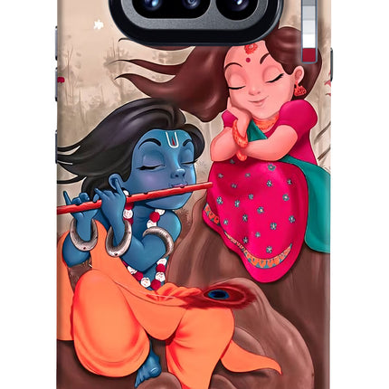 Radhe Krishna Nothing Phone 4a Hard Case Back Cover by Casekaro
