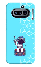 Cute Astronaut Chilling Nothing Phone 4a Hard Case Back Cover by Casekaro