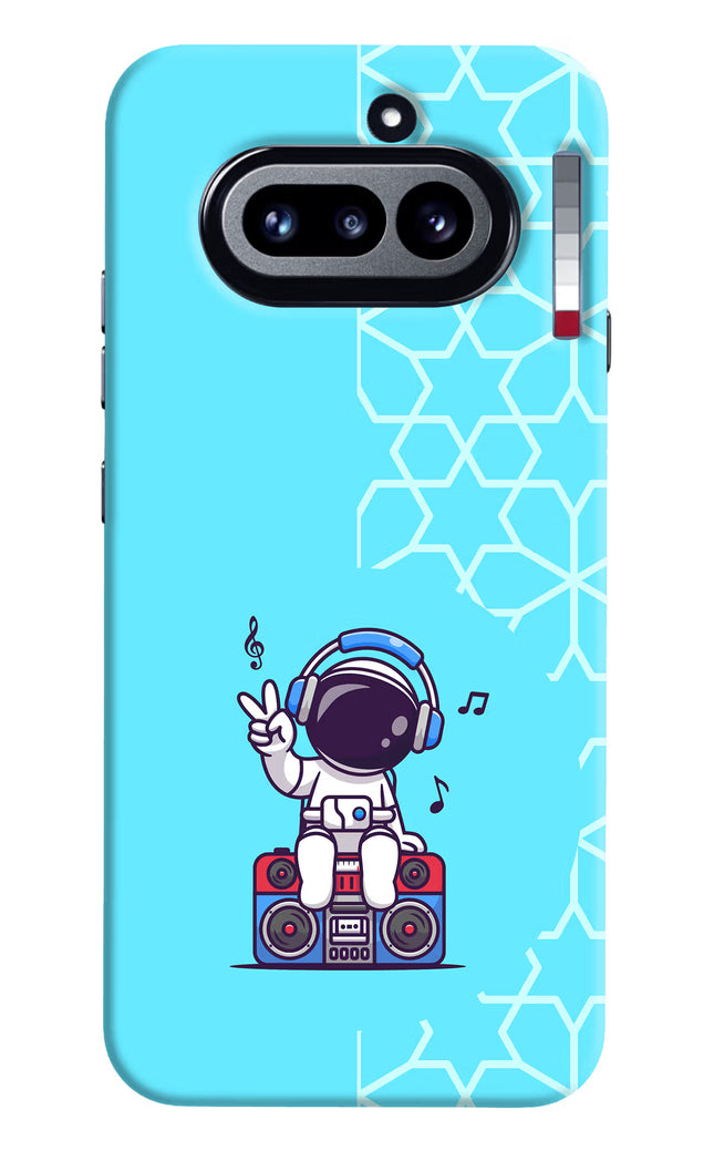 Cute Astronaut Chilling Nothing Phone 4a Hard Case Back Cover by Casekaro