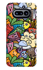 Veggie Doodle Nothing Phone 4a Hard Case Back Cover by Casekaro