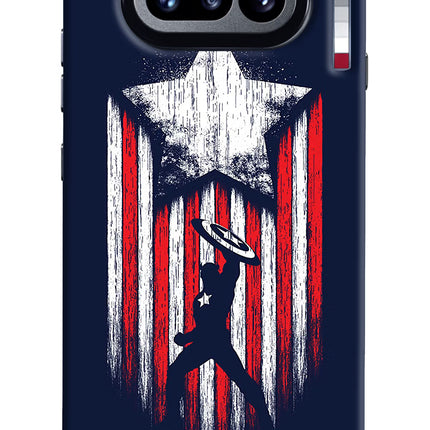 Captain America Marvel Art Nothing Phone 4a Hard Case Back Cover by Casekaro