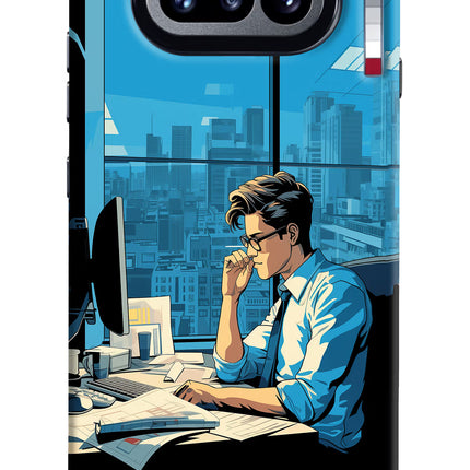 Focused Hustler (AI Generated) Nothing Phone 4a Hard Case Back Cover by Casekaro