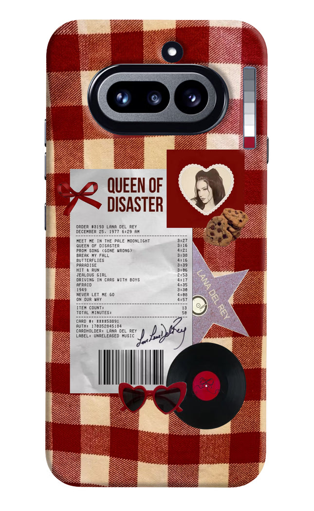 Queen of Disaster Nothing Phone 4a Hard Case Back Cover by Casekaro