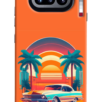 Palm Drive 80s Nothing Phone 4a Hard Case Back Cover by Casekaro