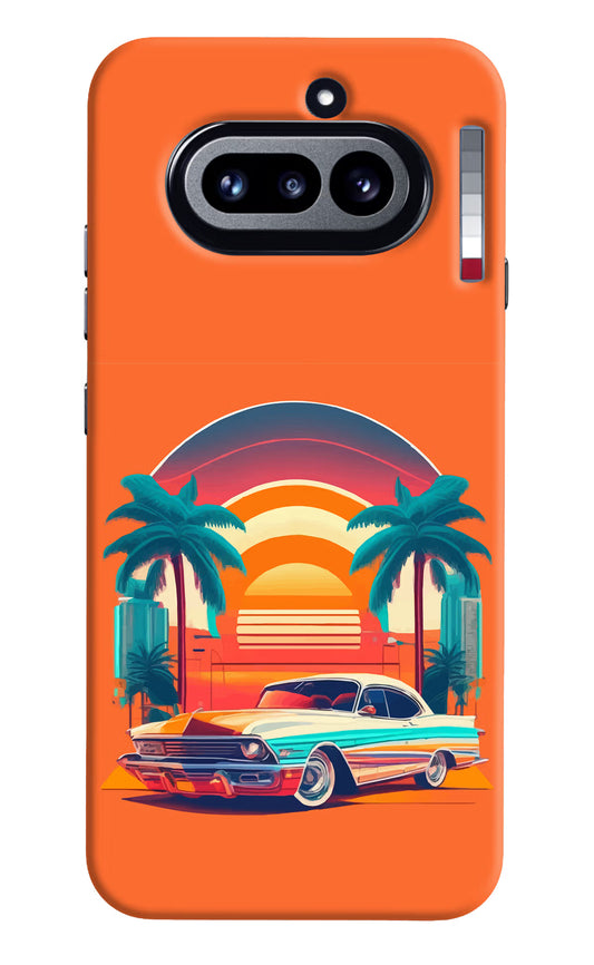 Palm Drive 80s Nothing Phone 4a Hard Case Back Cover by Casekaro