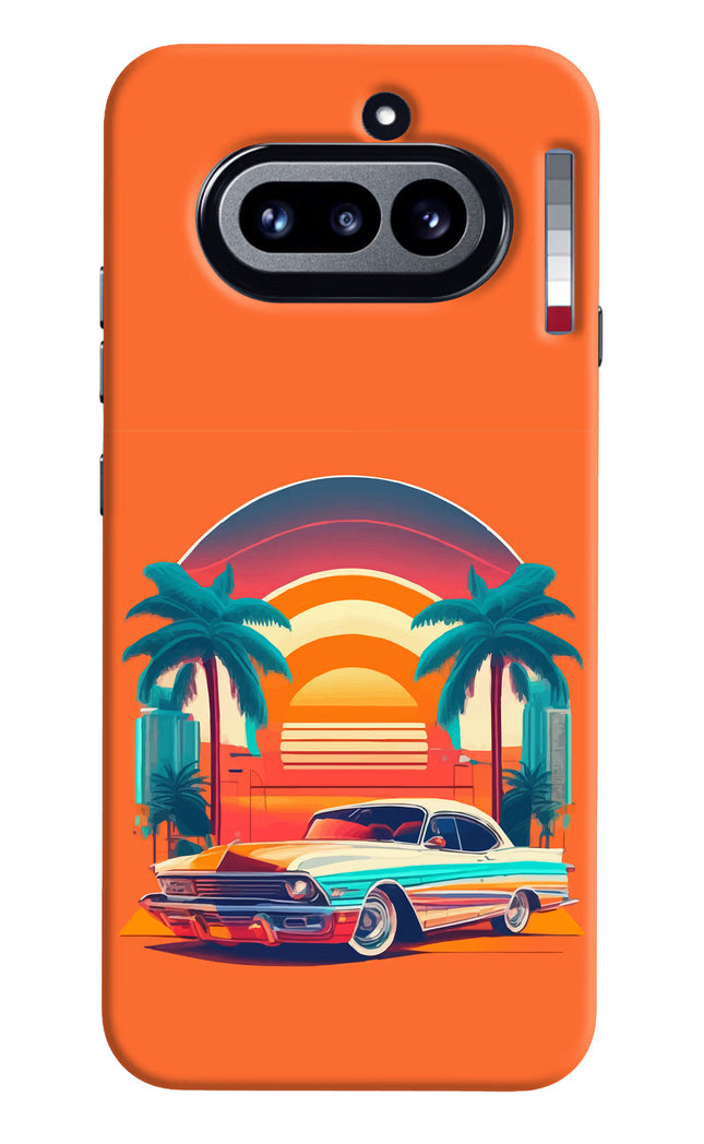 Palm Drive 80s Nothing Phone 4a Hard Case Back Cover by Casekaro
