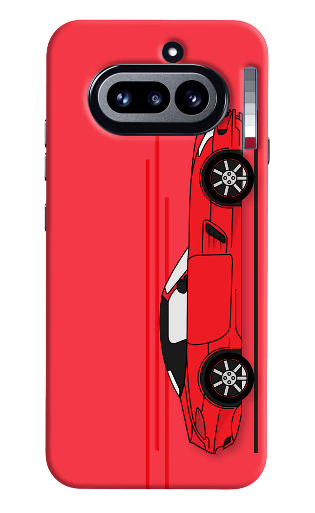 Red Velocity Nothing Phone 4a Hard Case Back Cover by Casekaro