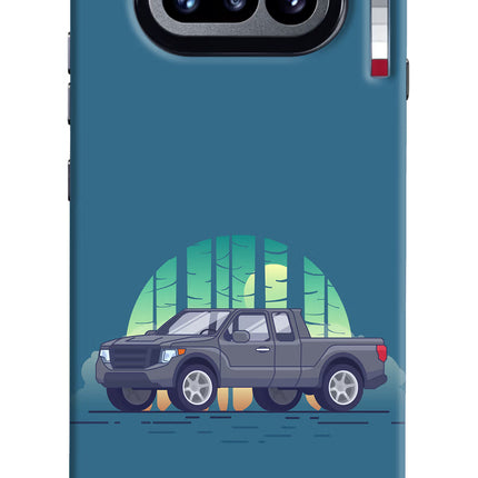 Retro Garage Vibe Nothing Phone 4a Hard Case Back Cover by Casekaro