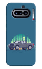 Retro Garage Vibe Nothing Phone 4a Hard Case Back Cover by Casekaro