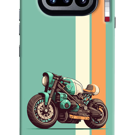 Striped Moto Drift Nothing Phone 4a Hard Case Back Cover by Casekaro