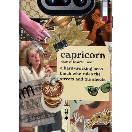 Capricorn Zodiac Nothing Phone 4a Hard Case Back Cover by Casekaro