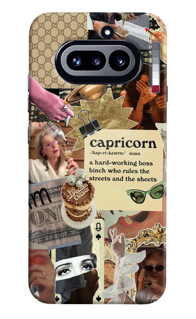 Capricorn Zodiac Nothing Phone 4a Hard Case Back Cover by Casekaro