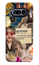 Gemini Zodiac Nothing Phone 4a Hard Case Back Cover by Casekaro