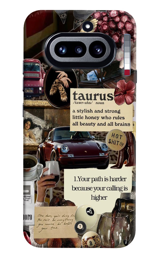 Taurus Zodiac Nothing Phone 4a Hard Case Back Cover by Casekaro