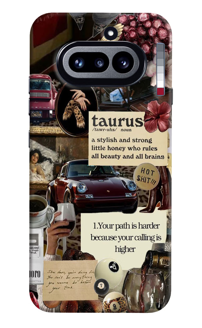 Taurus Zodiac Nothing Phone 4a Hard Case Back Cover by Casekaro