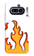 Fired Up – White Nothing Phone 4a Hard Case Back Cover by Casekaro
