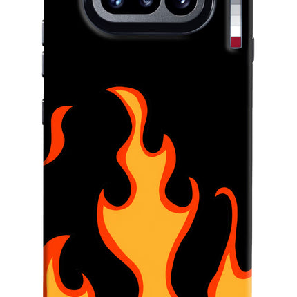 Fired Up – Black Nothing Phone 4a Hard Case Back Cover by Casekaro