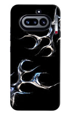 Chrome Tribal Nothing Phone 4a Hard Case Back Cover by Casekaro