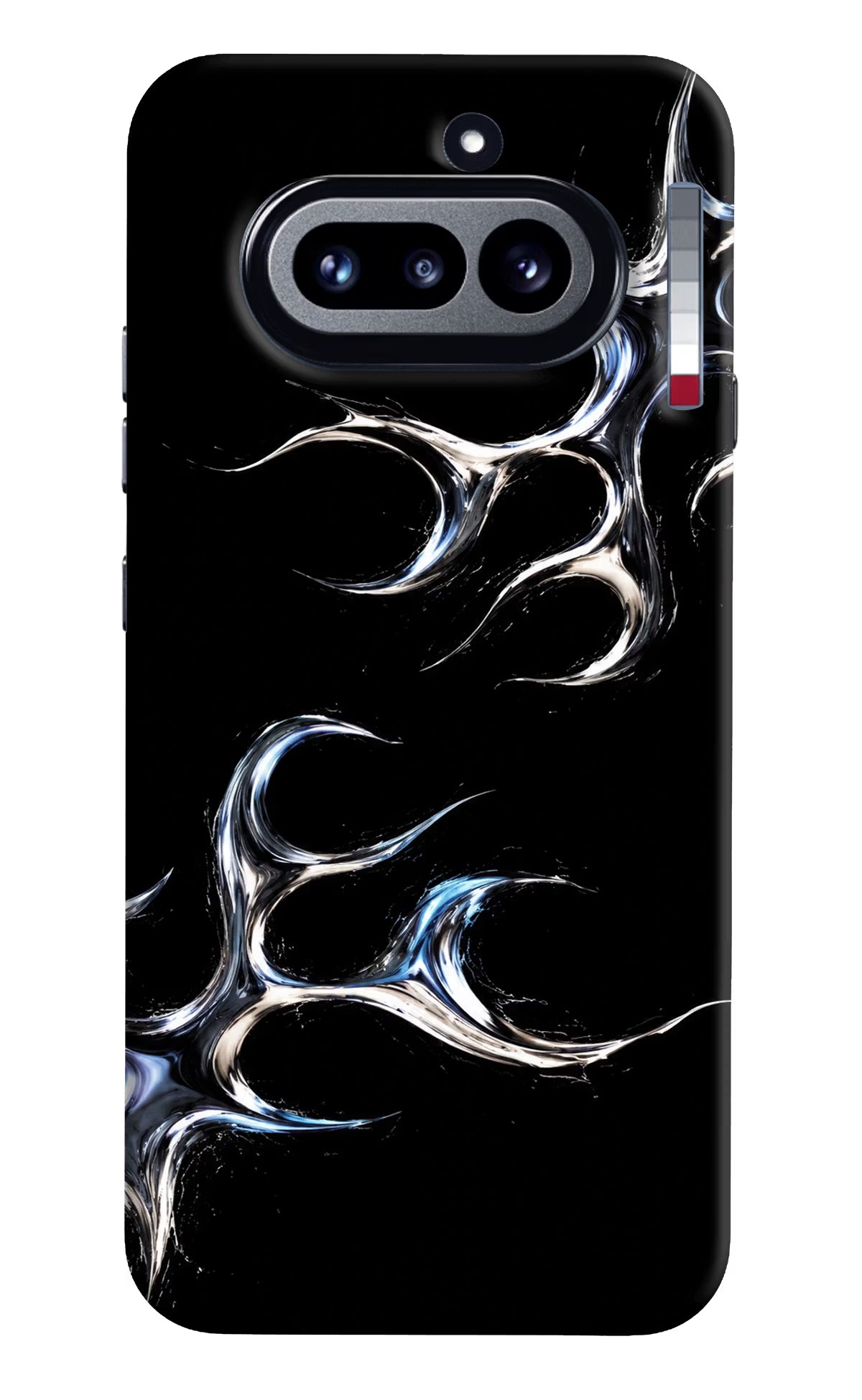 Chrome Tribal Nothing Phone 4a Hard Case Back Cover by Casekaro
