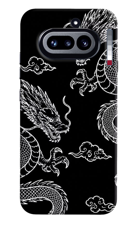 Twin Dragons Nothing Phone 4a Hard Case Back Cover by Casekaro