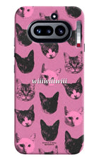 Pink Cats Nothing Phone 4a Hard Case Back Cover by Casekaro